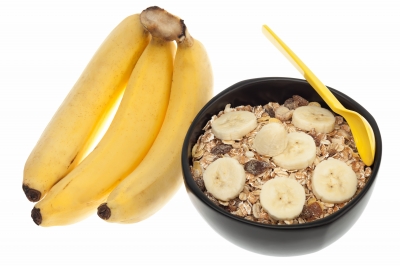 Müsli mit Bananen